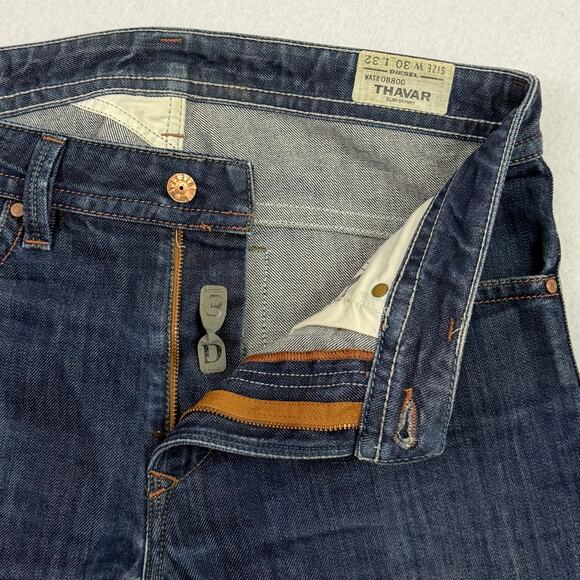 Diesel Thavar Slim Skinny Jeans Men’s 30x32 Dark Wash 0880G - Picture 11 of 16